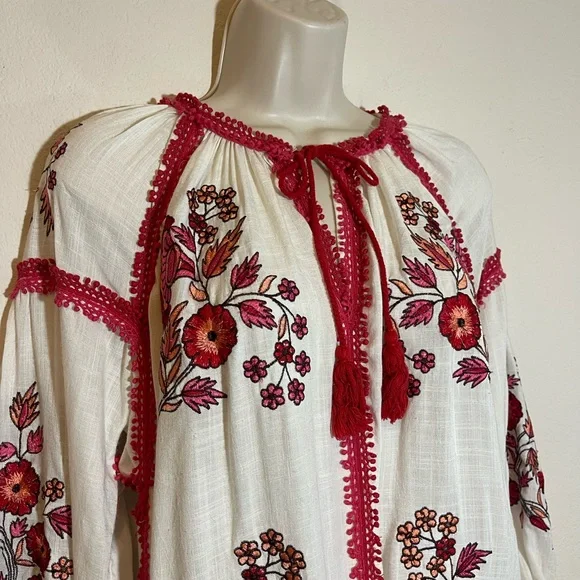 Anthropologie Ranna Gill Hadley Embroidered Dress XS - Picture 6 of 11